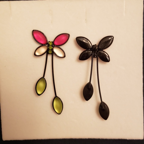 Kristina Collection Butterfly Earrings - Picture 3 of 5